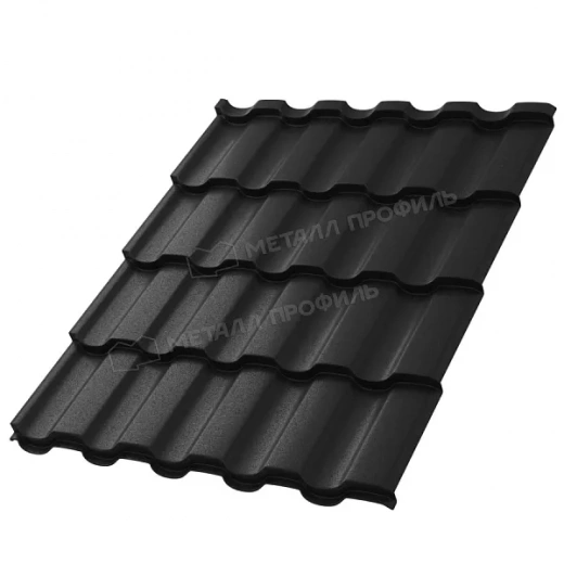Металлочерепица Монтекрис 0,45 мм VikingMP RAL 9005 (Черный)