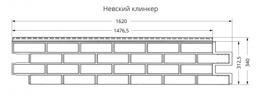 Купить панель фасадную GL ЯФАСАД Невский клинкер жемчуг в Кирове, Сыктывкаре недорого