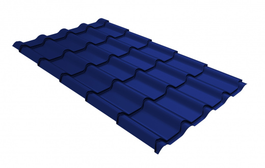 Металлочерепица Kamea 0,45 мм PE RAL 5002 (Ультрамарин)