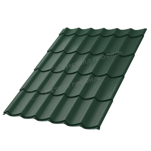 Металлочерепица Монтерра X 0,45 мм VikingMP RAL 6005 (Зеленый мох)